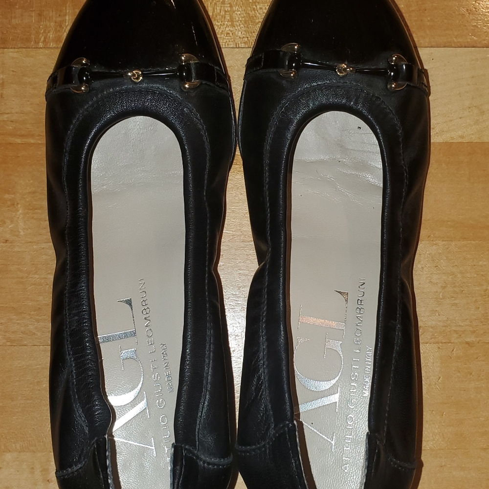 AGL attilio giusti leombruni leather flats 37